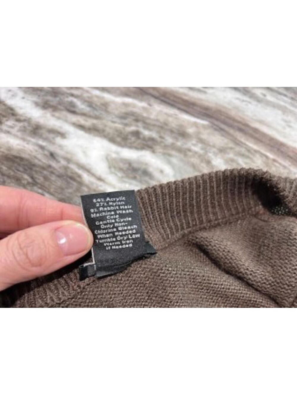 🍫 Ann Taylor Truffle Button‑Front Cardigan – Size L Classic - Picture 6 of 7